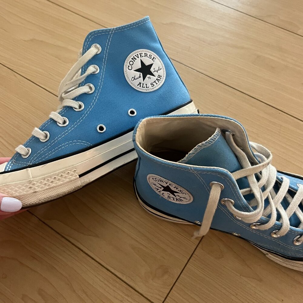 sky blue converse - Picture 1 of 7